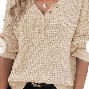 Women’s V-neck knitted sweater